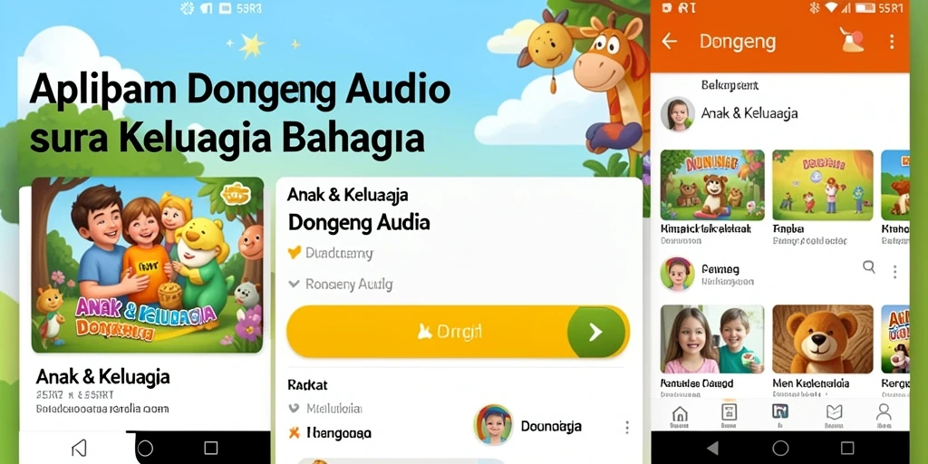 Tampilan antarmuka aplikasi 55RT yang ramah pengguna dan penuh warna.