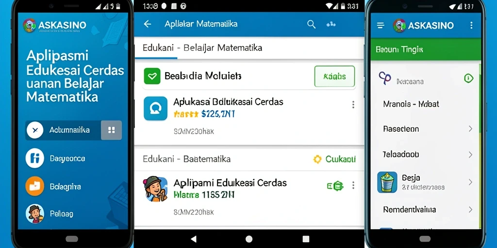 Tampilan antarmuka utama aplikasi ASKASINO yang user-friendly.