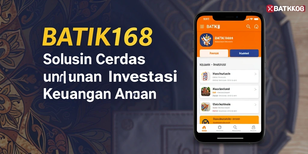 Tampilan antarmuka aplikasi BATIK168 untuk investasi yang user-friendly.