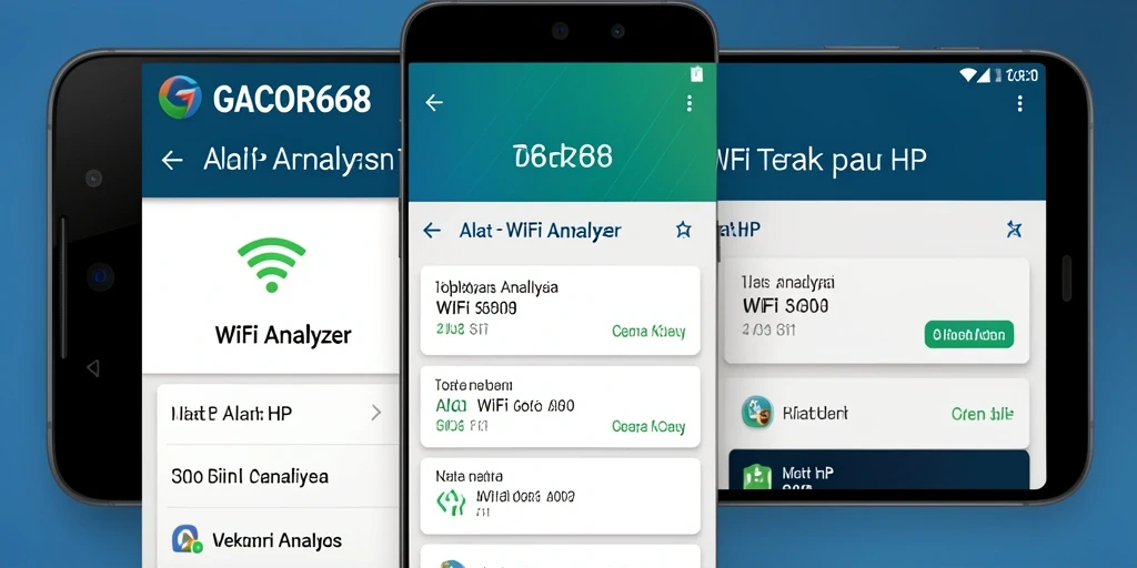 Antarmuka GACOR668 menampilkan analisis mendetail dari jaringan WiFi.