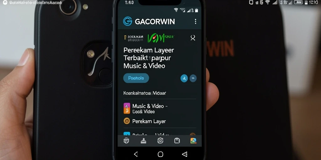 Antarmuka GACORWIN yang intuitif dan fitur perekaman layar yang canggih.