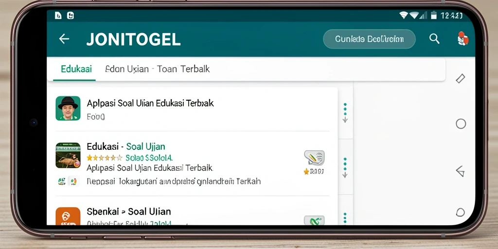 Tampilan antarmuka JONITOGEL yang menarik dan fungsional.
