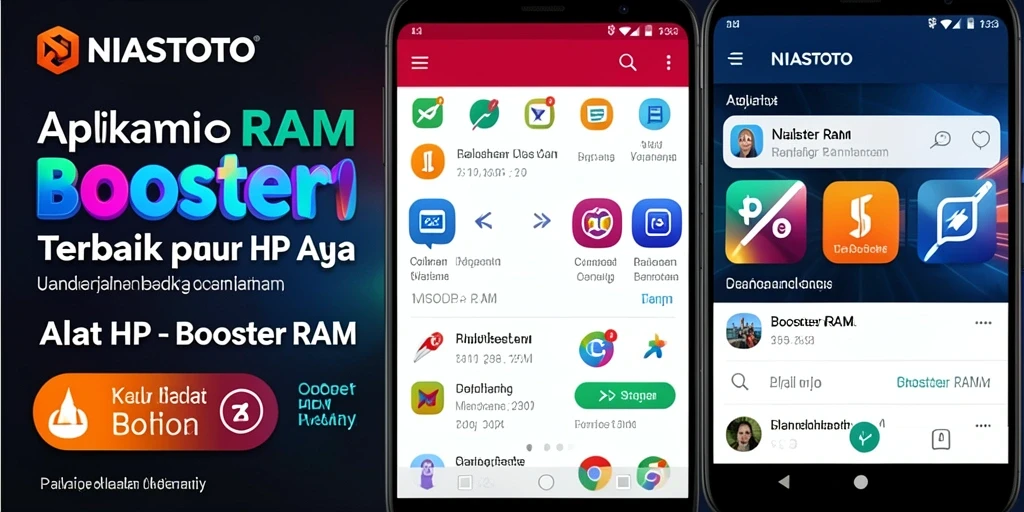 Tampilan antarmuka NIASTOTO yang memudahkan pengguna dalam mengoptimalkan RAM.