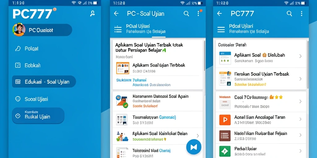 Tampilan antarmuka PC777 yang menarik dan fungsional.