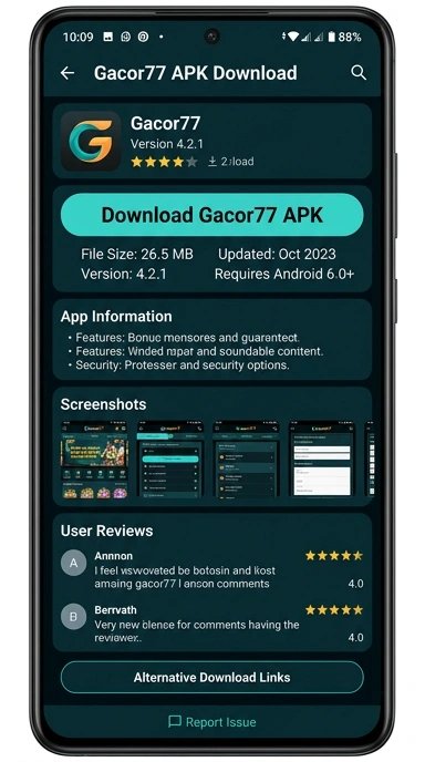Panduan Unduh dan Instal APK gacor77 untuk Android
